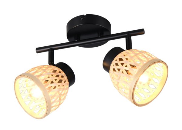 Kohdevalaisin LAURI 2-osainen musta/beige