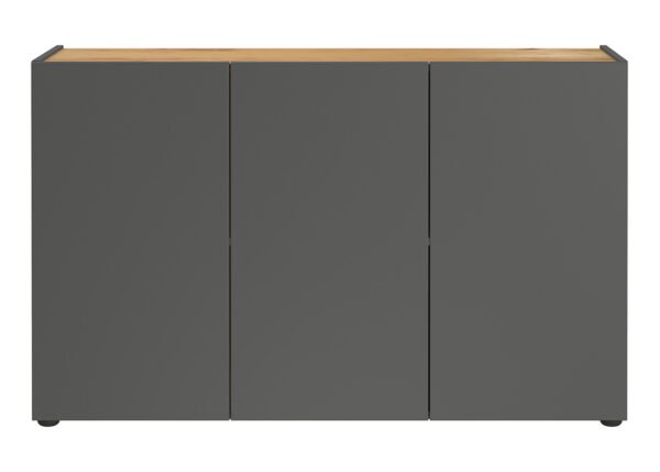 Lipasto ADAM 2231 grafiitti/tammi