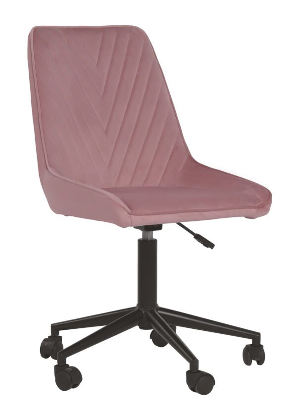 Toimistotuoli LAURA pinkki sametti