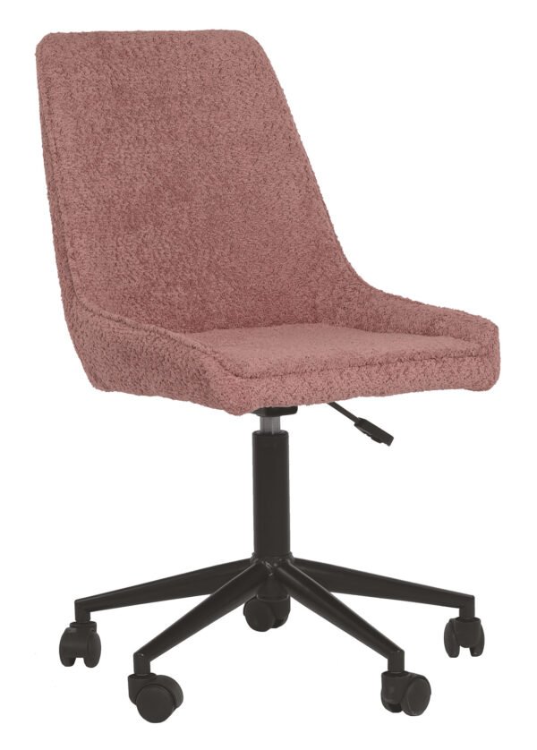 Toimistotuoli LAURA pinkki boucle