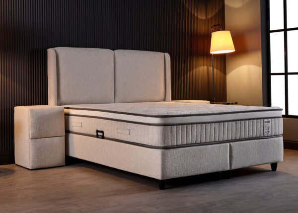 Jenkkisänky RENE vaaleanharmaa