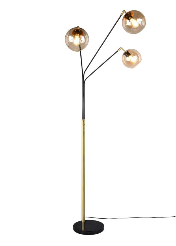 Lattiavalaisin PAOLO musta/kulta