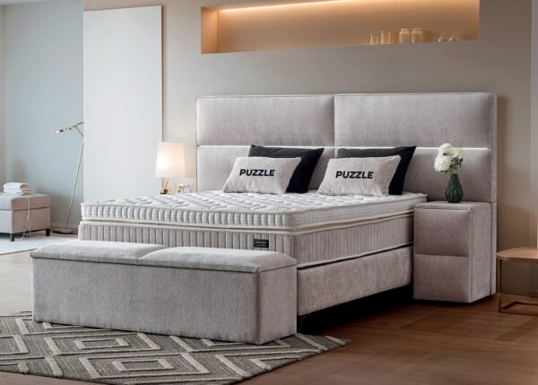 Jenkkisänky PAUL vaaleanharmaa