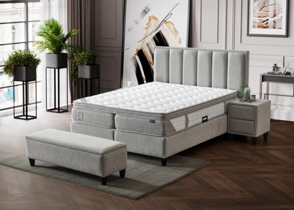 Jenkkisänky VILJA vaaleanharmaa