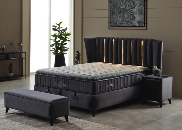 Jenkkisänky ELISABETTA tummanharmaa