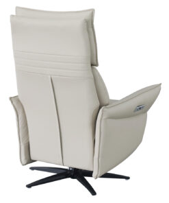 Reclinertuoli ROBERTO valkoinen nahka - Image 2
