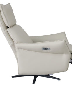 Reclinertuoli ROBERTO valkoinen nahka - Image 6