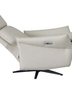 Reclinertuoli ROBERTO valkoinen nahka - Image 7