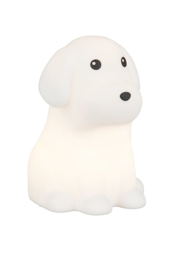 Pöytävalaisin WILLIAM valkoinen