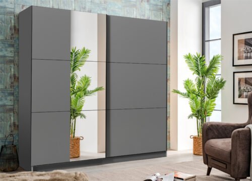 Liukuovikaappi GINA harmaa 240