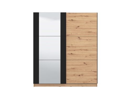 Liukuovikaappi UGO musta 180