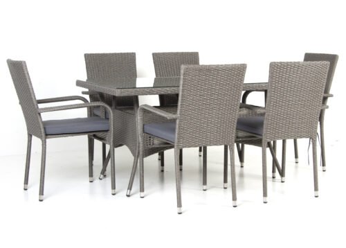 Puutarhakalustesetti BAY WILLIAM tumman harmaa