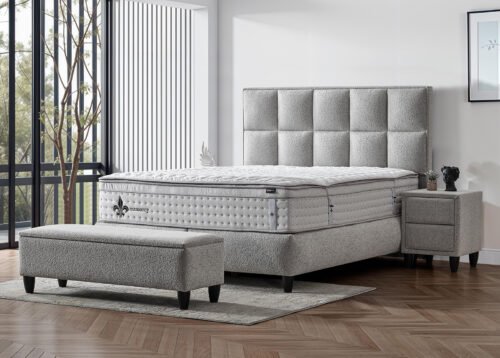 YVETTE  sänky vaaleanharmaa