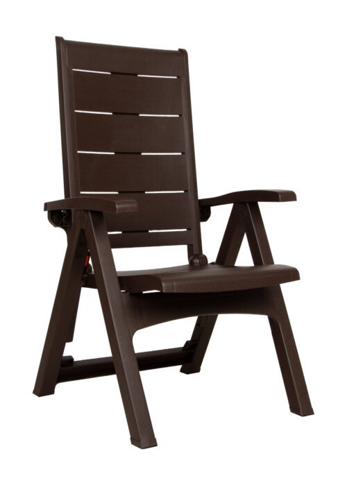 Säädettävä puutarhatuoli LEO 2 tumman ruskea