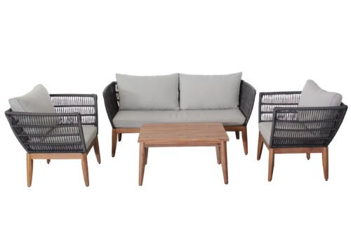 Puutarhakalustesetti CAMILLA tumman harmaa