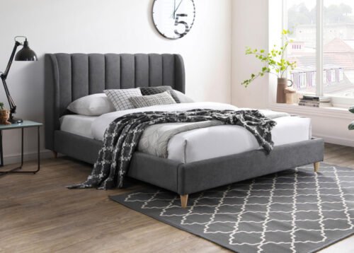 Sänky BROOKE tummanharmaa