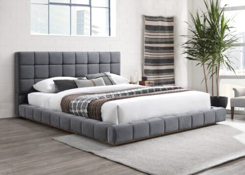 Sänky SIV harmaa sametti