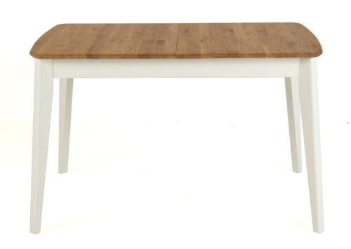 Jatkettava ruokapöytä MAIJA tammi/valkoinen (120-160x80 cm) (Öljytty) - Image 2