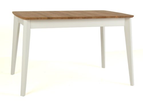 Jatkettava ruokapöytä MAIJA tammi/valkoinen (120-160x80 cm) (Öljytty) - Image 3