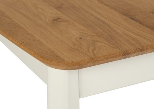 Jatkettava ruokapöytä MAIJA tammi/valkoinen (120-160x80 cm) (Öljytty) - Image 4