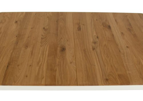 Jatkettava ruokapöytä MAIJA tammi/valkoinen (120-160x80 cm) (Öljytty) - Image 5
