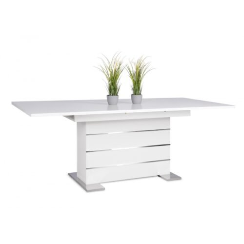Jatkettava ruokapöytä MILANO valkoinen 160-200x90cm - Image 4