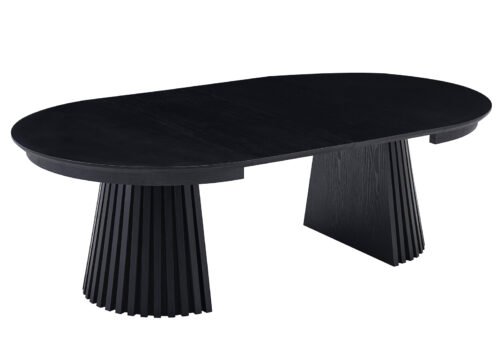 Jatkettava sohvapöytä WINNIE 80-140 cm musta - Image 2
