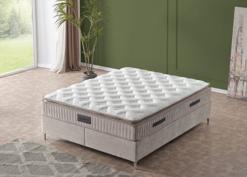 Jenkkisänky NIZZA beige yöpöydillä - Image 4