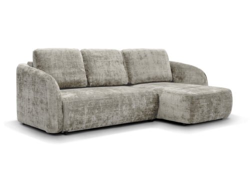 Kulmadivaanivuodesohva PORE oikea vaaleanharmaa (Cremona 81) - Image 2