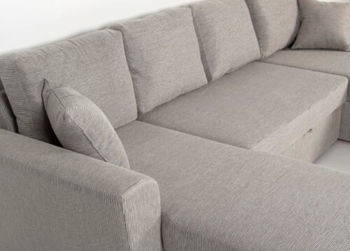 Kulmavuodesohva AMOS U-kulma Beige (Visby Cream) - Image 3