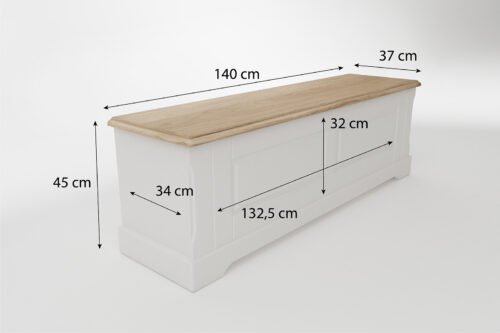 Penkki BASTI valkoinen/tammi - Image 5