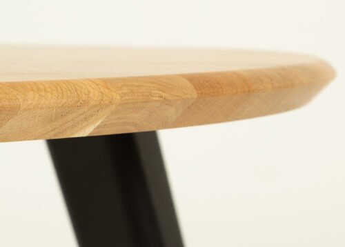 Pöytä LITE COLORLESS tammi/Wenge (D-90 cm) (öljyvaha) - Image 4