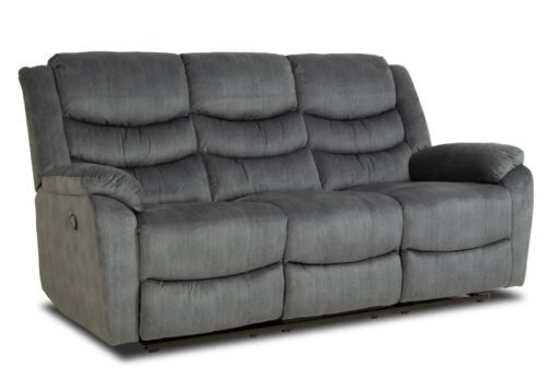 Recliner-sohva PALOMA 3-istuttava sinisharmaa - Image 2