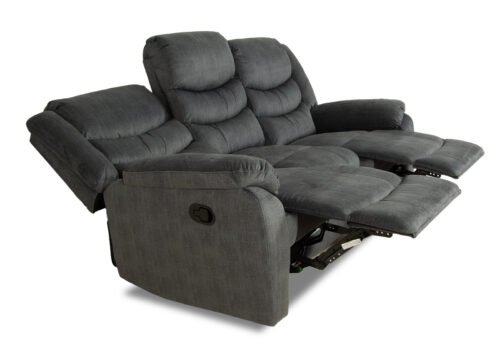 Recliner-sohva PALOMA 3-istuttava sinisharmaa - Image 5
