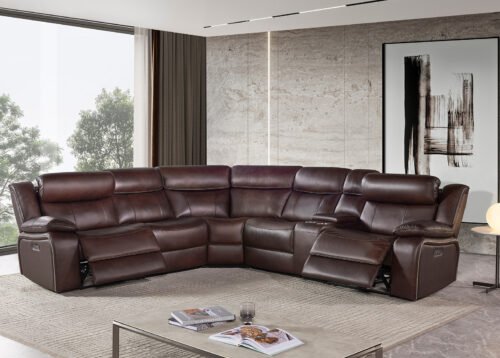 Recliner-kulmasohva STEFAN ruskea - Image 2