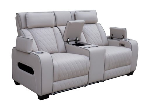Recliner-sohva CINEMA 2-istuttava beige - Image 3