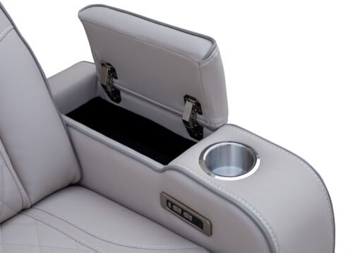 Recliner-sohva CINEMA 2-istuttava beige - Image 4