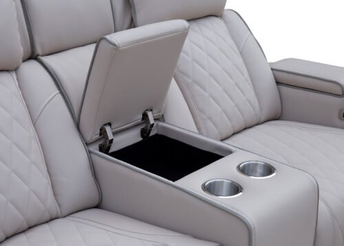 Recliner-sohva CINEMA 2-istuttava beige - Image 5