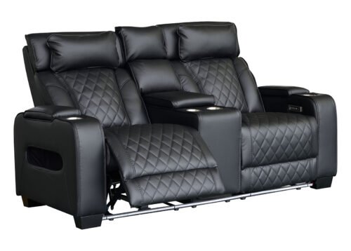Recliner -sohva CINEMA 2-istuttava musta - Image 3