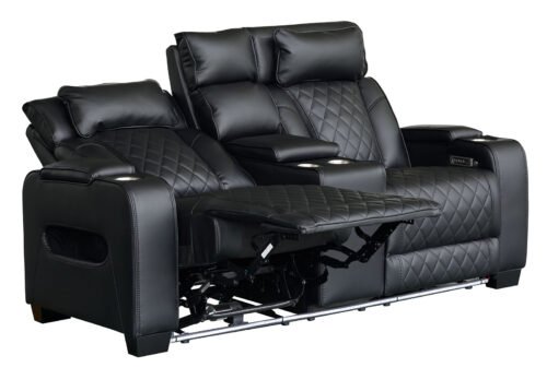 Recliner -sohva CINEMA 2-istuttava musta - Image 5
