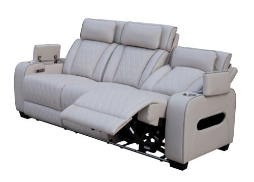 Recliner-sohva CINEMA 3-istuttava beige - Image 3