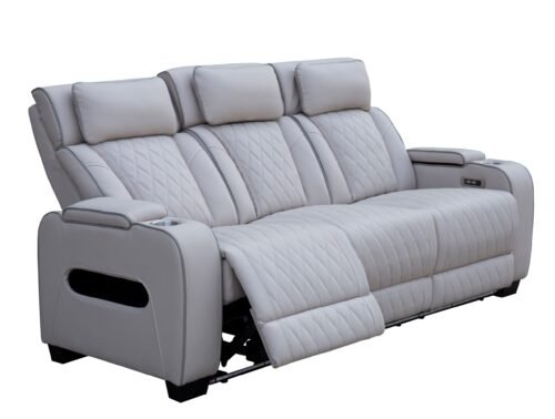 Recliner-sohva CINEMA 3-istuttava beige - Image 4