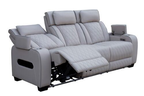 Recliner-sohva CINEMA 3-istuttava beige - Image 5