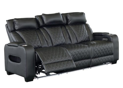 Recliner-sohva CINEMA 3-istuttava musta - Image 3