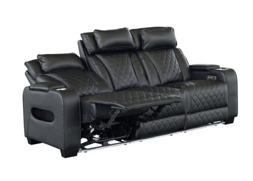 Recliner-sohva CINEMA 3-istuttava musta - Image 4