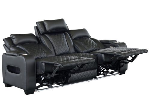 Recliner-sohva CINEMA 3-istuttava musta - Image 5