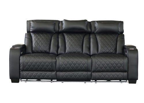 Recliner-sohva CINEMA 3-istuttava musta