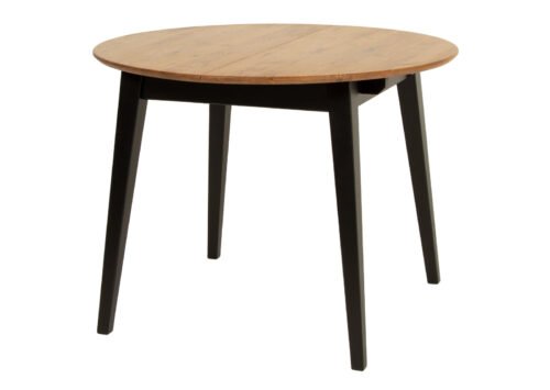 Ruokapöytä GENOVA Rustiikkinen hunajatammi/Wenge (100-140x100 cm) (Öljyvaha) - Image 2