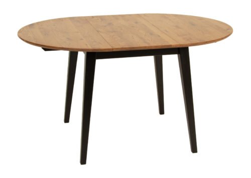 Ruokapöytä GENOVA Rustiikkinen hunajatammi/Wenge (100-140x100 cm) (Öljyvaha) - Image 3