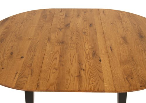 Ruokapöytä GENOVA Rustiikkinen hunajatammi/Wenge (100-140x100 cm) (Öljyvaha) - Image 6